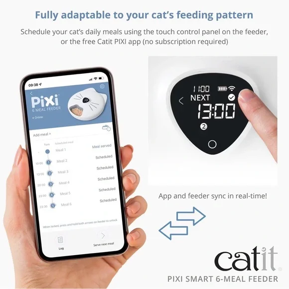 Catit Pixi Smart 6 meal feeder / Distributer Intelligent Pixi - Picture 8 of 8
